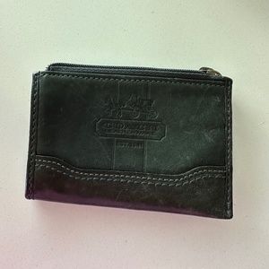 Dark Teal Coach Card Holder